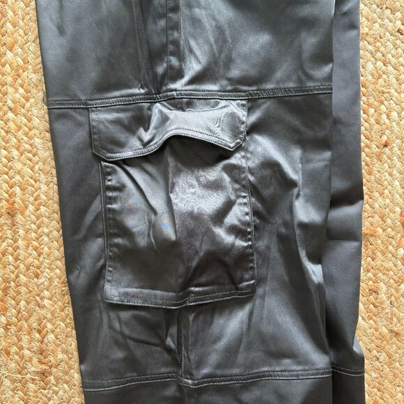 ✨ ZARA Satin High-Waisted Wide-Leg Pants – Black (Ref. 3067/917/800) - Picture 10 of 15